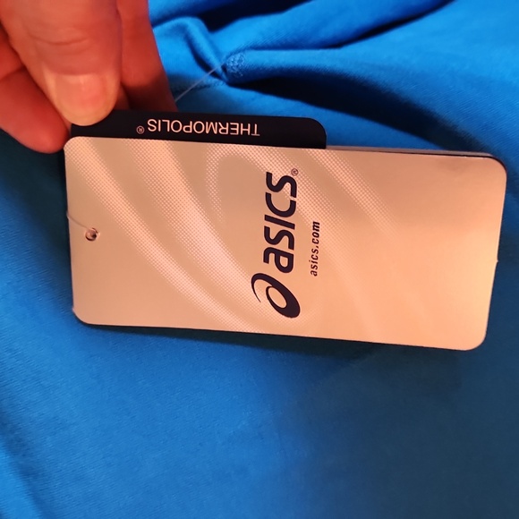 Womens Asics mock turtleneck thermoplastic, semi fitted, l/s, running. New - Picture 3 of 7
